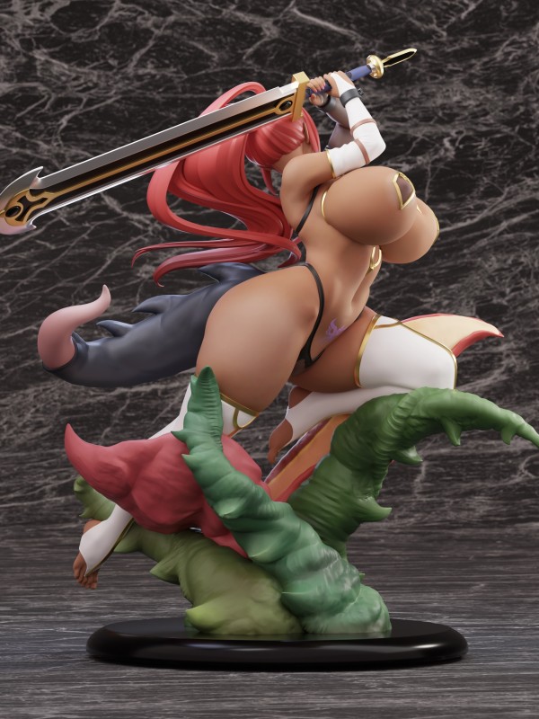 SODA Studio Tail of Desire Silver Adventurer Fire Dragon Renea Hot Sexy 1/6 Statue